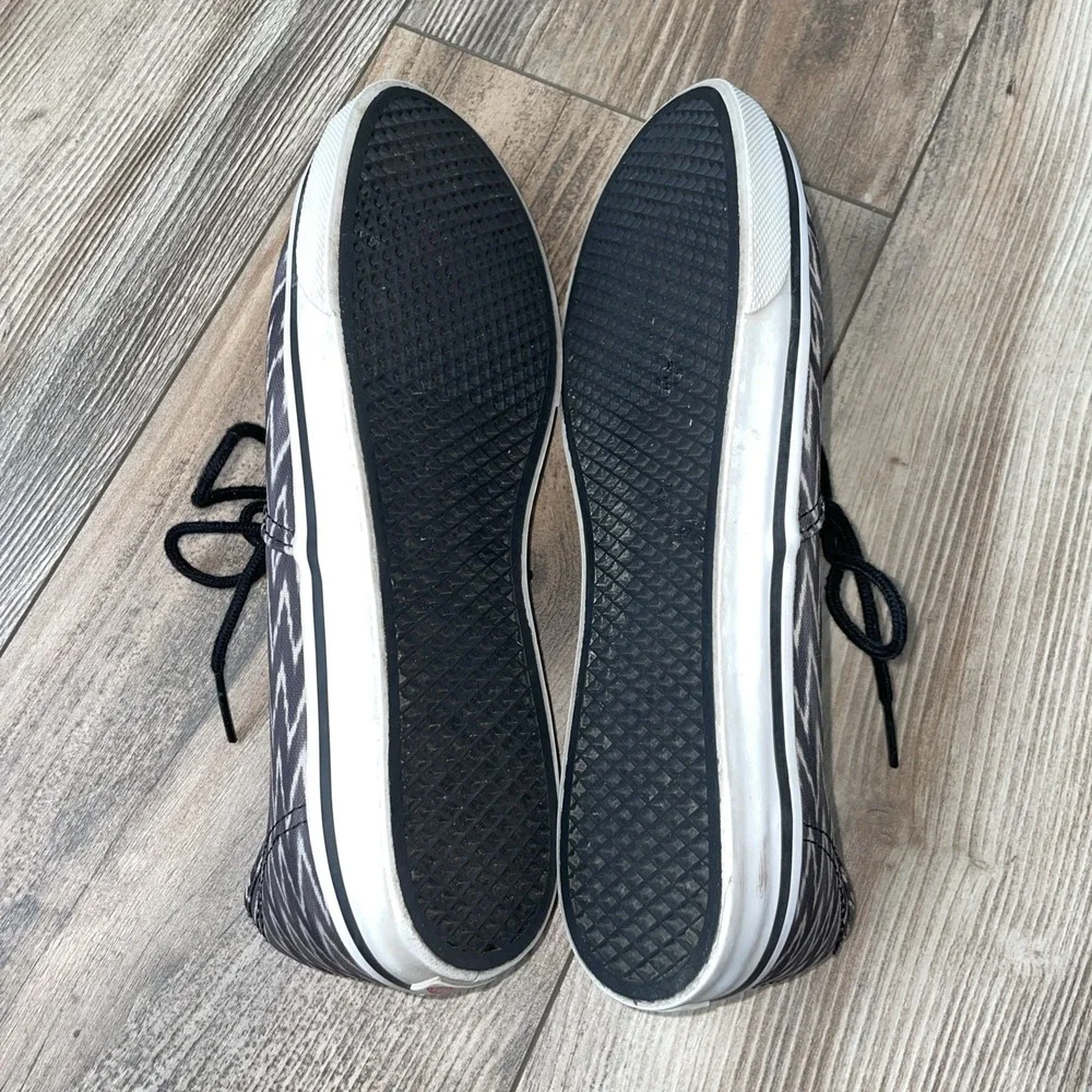 Vans Unisex-Adult Chevron Print Sneakers, blkgray,‎ M 6— W 7.5